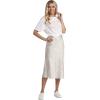 Mud Pie Women’s Anya Midi Skirt(Gray)