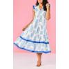 Mud Pie Women’s Chapman Maxi Dress(Blue)