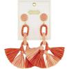 Mud Pie Women’s Dainty Earring Set, One Size(Coral)