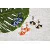 Mud Pie Women’s Dainty Earring Set, One Size(Coral)