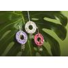 Mud Pie Women’s Dainty Earring Set, One Size(Cream)