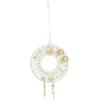 Mud Pie Women’s Dainty Earring Set, One Size(Cream)