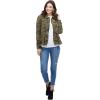 Mud Pie Women’s Denim Peplum Jacket(Green)