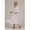 Mud Pie Women’s Farris Maxi Dress(White)