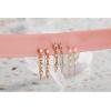Mud Pie Women’s Glass Jar Earrings, Blush, One Size