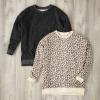 Mud Pie Women’s Long Sleeve, Black, Medium