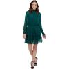 Mud Pie Women’s Long Sleeve Dress(Green)