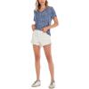 Mud Pie Womens Minah V-Neck Tee(Navy)