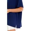 Mud Pie Women’s Nadine Oversized Top(Navy)