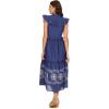 Mud Pie Women’s Radford Embroidered Midi(Blue)