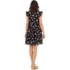 Mud Pie Women’s Reeves Flounce Dress(Black)