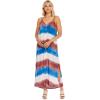 Mud Pie Women’s Sleeveless Maxi Dress(Blue)