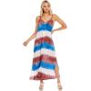 Mud Pie Women’s Sleeveless Maxi Dress(Blue)