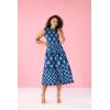 Mud Pie Women’s Ward Smocked Midi Dress(Blue)