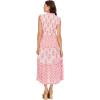 Mud Pie Women’s Ward Smocked Midi Dress(Pink)