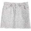 Mud Pie Women’s Windsor Button Fly Skirt(White)