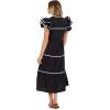 Mud Pie Womens Women’s Pia RIC Rac Dress(Black)