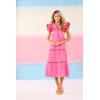 Mud Pie Womens Women’s Pia RIC Rac Dress(Pink)