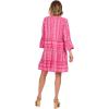 Mud Pie Womens Women’s Selden Jacquard Dress(Pink)