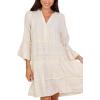 Mud Pie Womens Women’s Selden Jacquard Dress(White)