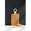 Mud Pie Wood and Marble Board, White/Brown, 17″ x 8″