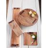Mud Pie Wooden Charcuterie Serving Board and Spreader Set, Brown, Rectangle