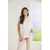 Mud Pie Zander Women’s Knit Short Sleeve T-Shirt(Blush Leopard)