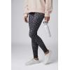 Mud Pie Ziggy Womens High-Waisted Leggings(Black Leopard)