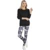 Mud Pie Ziggy Womens High-Waisted Leggings(Black Tie Dye)