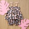 Mud Pie baby-girls Leopard Short Set(Brown)