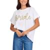 Mud Pie womens Women’s Bride Sparkle Top(Bride)