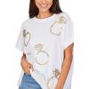 Mud Pie womens Women’s Bride Sparkle Top(Ring)
