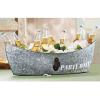 Tin Boat Party Drink Tub with Bottle Opener, 8 1/2″ x 28″