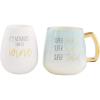 BLUE MOM SILICONE WINE MUG SET