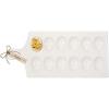 Mud Pie – 40700083 Mud Pie Deviled Egg Tray, 15.25″ x 7″, White, Brown, Black(15.25″ x 7″)