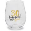 Mud Pie 119094 Fabulous at 30 Wine Glass(Looks Good)