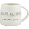 Mud Pie 18 oz Mom Chunky Letter Mug, Gray