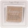 Mud Pie 4115021 Happy Always Cheese Serving Plate, One Size, White