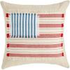 Mud Pie American Flag Pillow; 18″ X 18″