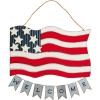Mud Pie Americana Tin Door Hanger; 17 1/4″ x 18 3/4″