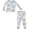 Mud Pie Baby Boys’ Milk and Cookies Pajama Set, Blue(Blue)