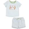 Mud Pie Baby Boys Truck Smocked Tee(Blue)