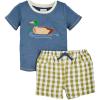 Mud Pie Baby Boys Truck Smocked Tee(Gone Fishing)