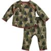 Mud Pie Baby Boys Truck Smocked Tee(Green Camo)