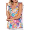 Mud Pie Baby Girls Arielle Women’s Ruffle Tank Top(Pink)