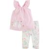 Mud Pie Baby Girls Baby Girl Bunny Tunic & Capri SetMud Pie Baby Girl Bunny Tunic & Capri Set(Pink)