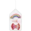 Mud Pie Baby Girls’ Glitter Hair Clip Set, Rainbow, 1/2″ x 2 3/4″