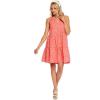Mud Pie Baby Girls Women’s Sleeveless Tiered Dress(Coral)