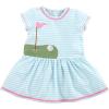 Mud Pie Baby One Size Girls T Shirt Dress(Blue)