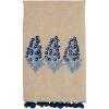 Mud Pie Blooms Print Emb Towel; 21″ x 14″